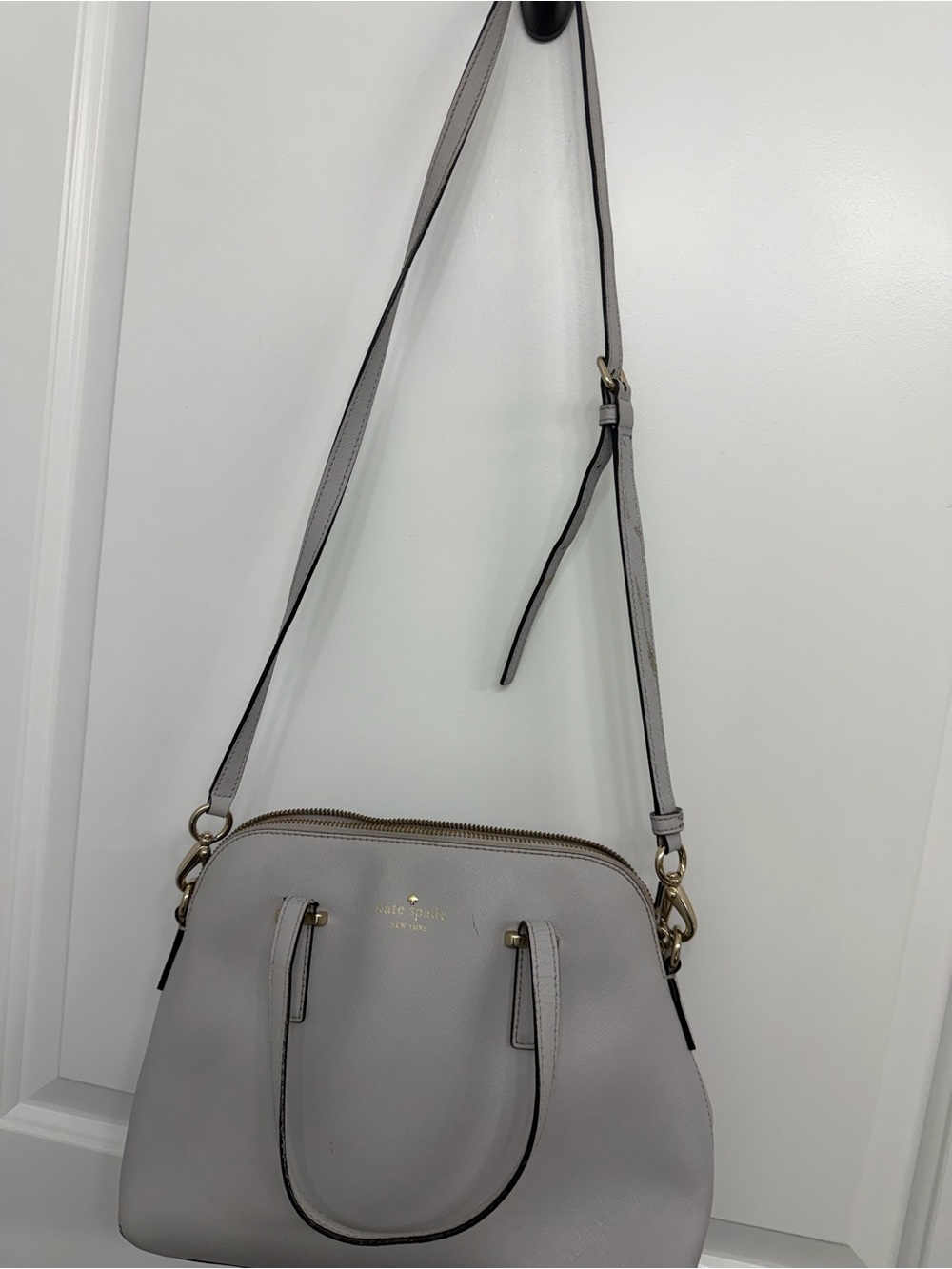 Kate Spade Light Gray Women’s Satchel Shoulder Bag